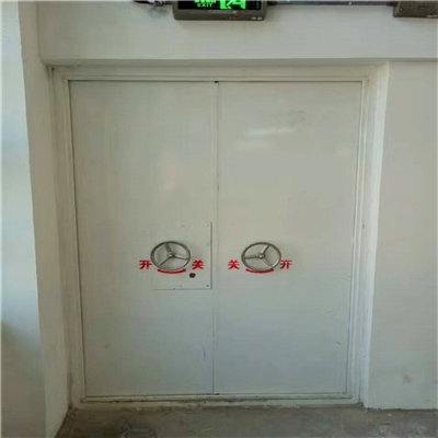 新巴尔虎右防爆门厂家安装桐柏鑫泓银制品公司项目