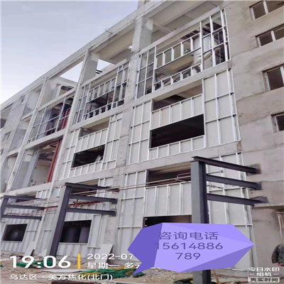 泄爆墙安装现场 泄爆墙安装现场